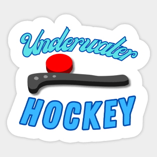 Underwater Hockey design Sticker